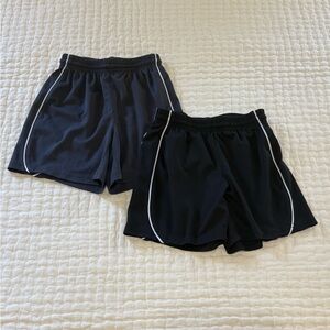Girls BCG Black and Gray Athletic Shorts Set